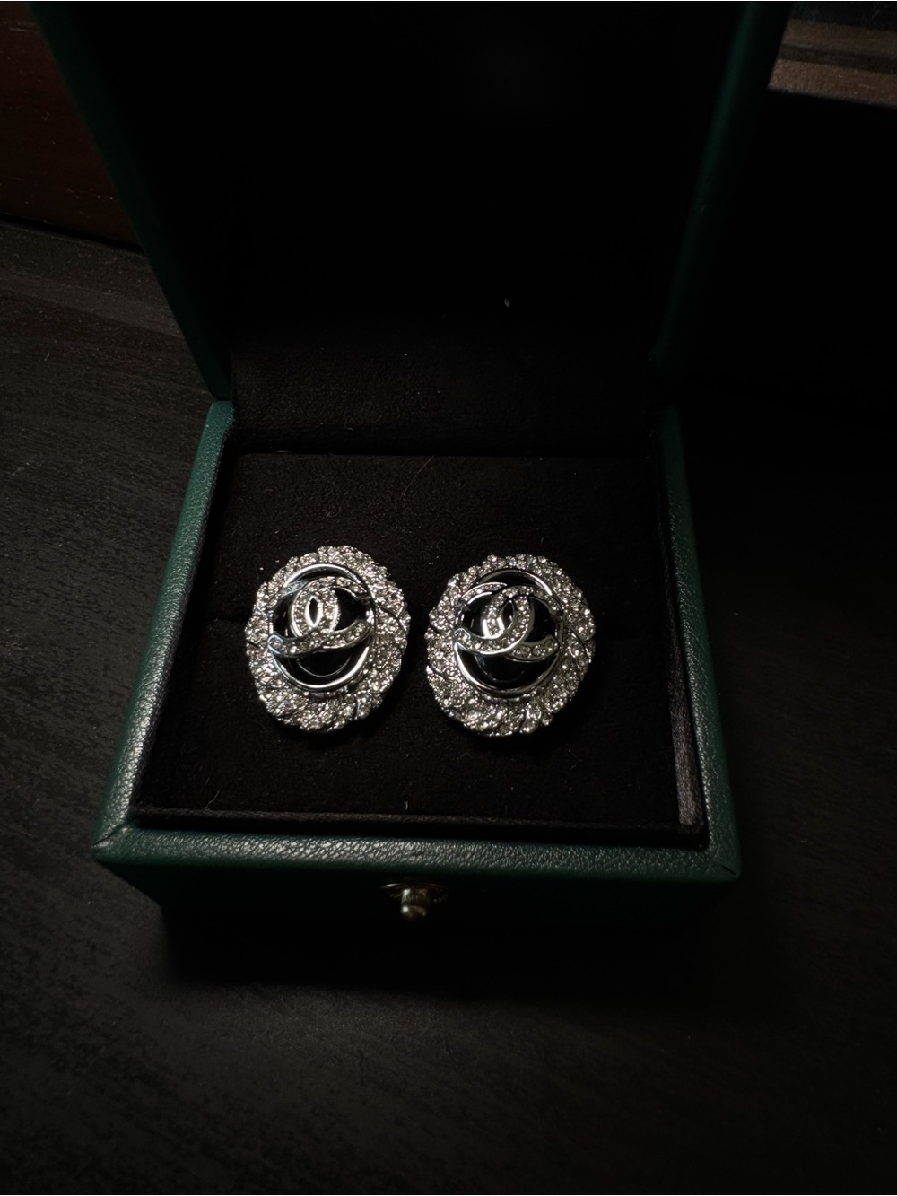 Chanel Vintage Silver-Tone Earrings - Silver